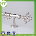 wrought iron metal curtain pipe / plating curtain rod hardware factory